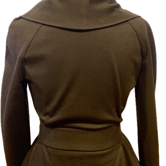 INDITEX Fabulous ladies unique black blazer with belt, size Medium - Picture 15 of 16